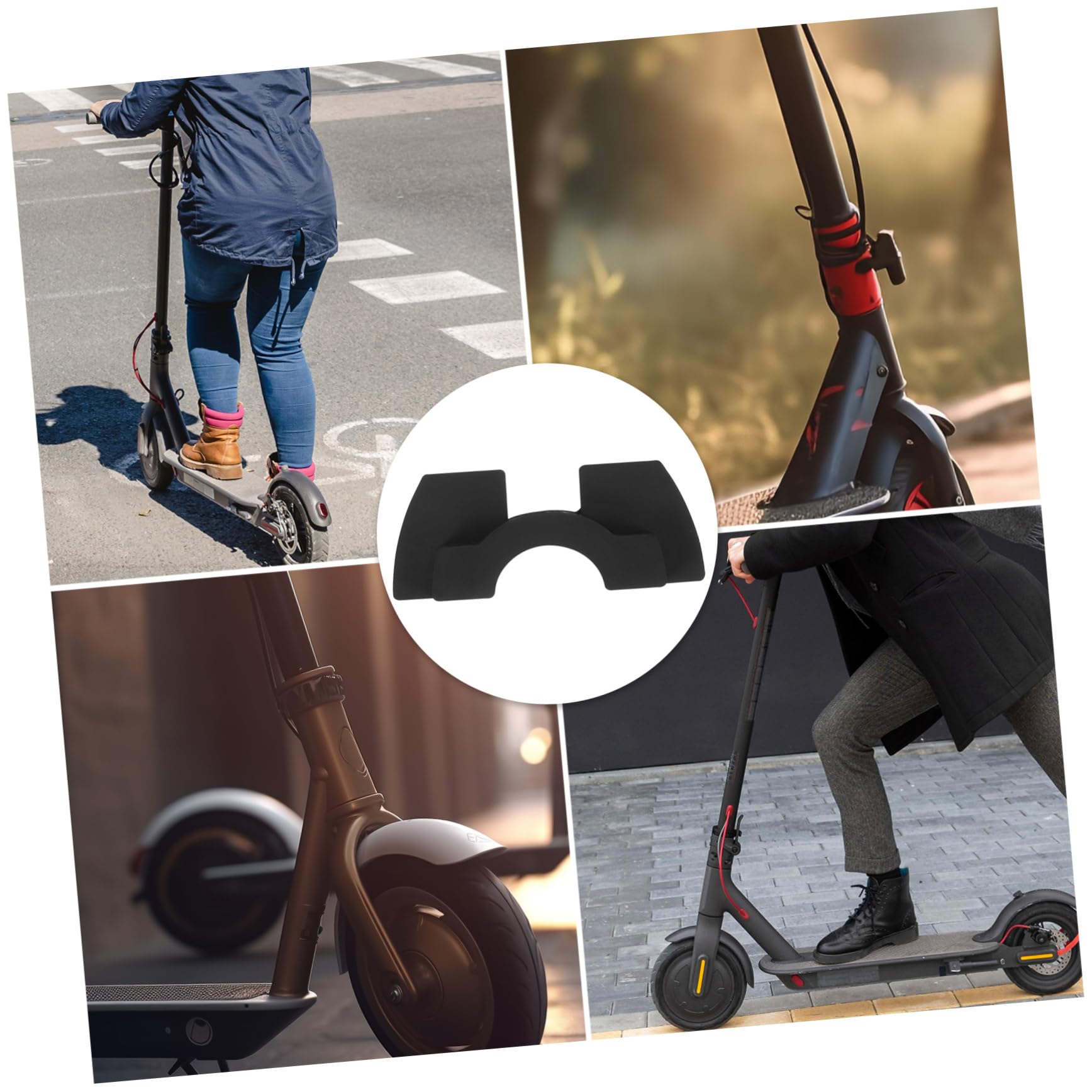 Toyvian Almohadilla Amortiguadora de Goma para Patinete Eléctrico Compatible Absorción de Impactos