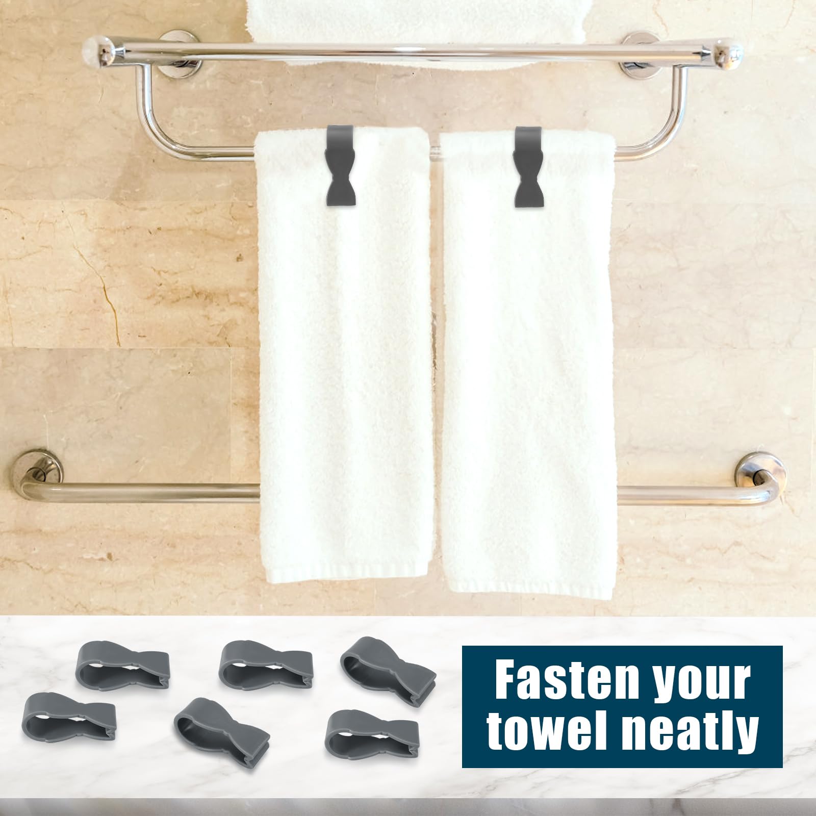 Kitchen Towel Clips - Keep Towels Secure! -5