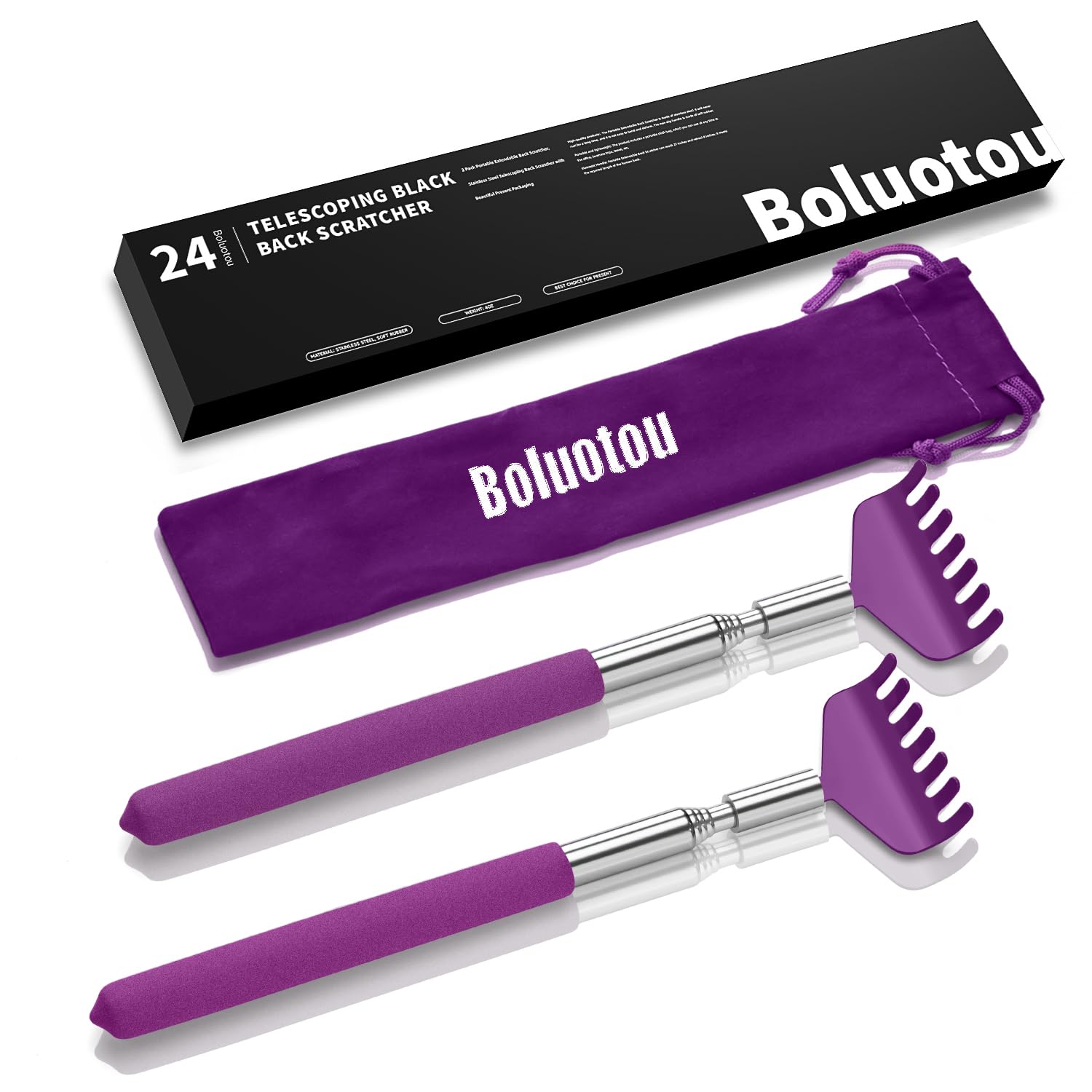 Photo 1 of ******BUNDLE ITEMS *****
3 Packs 9 Inch Rat Tail Comb Carbon Fiber Heat Resistant Teasing Comb with Metal Pick Styling Parting Lightweight Sectioning Fine Tooth Combs for Women Girls+++++++++++++Kuvvfe 2 Pack Portable Extendable Back Scratcher, Stainless