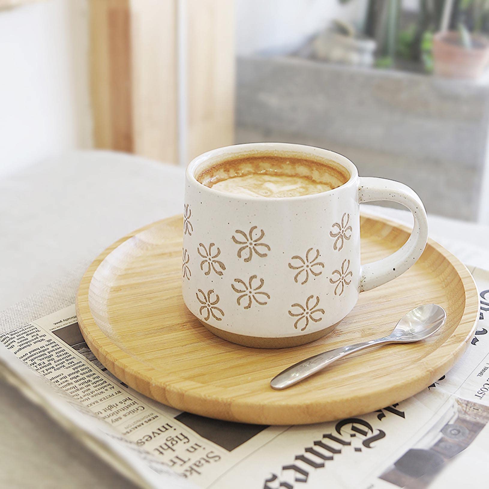 6oz reusable coffee cup Mug 6oz Natural 4pcs main image 1