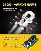 Vista 6 de AUXITO Bombilla LED 1157 2357 Mejorada Roja para Luces Traseras, Luces de Freno, 400% Súper Brillante, 2057 2357 7528 BAY15D, Kit de Luces LED