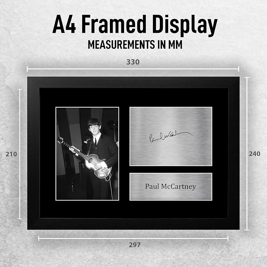 ビートルズ　ポール・マッカートニー&リンダ 保存額装　新品　最低価格です ビートルズ ポール・マッカートニー&リンダ 保存額装 新品 最低