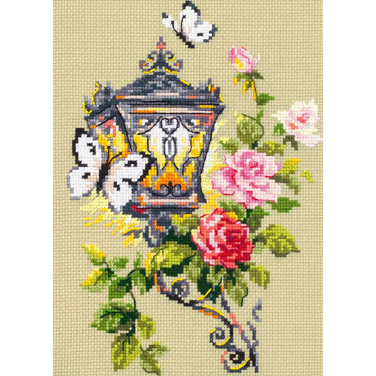 Magic Needle 100-044 ZW Light of Fascination Counted Cross Stitch Kit with Zweigart Edition Cotton Multi-Coloured 17 x 23 cm