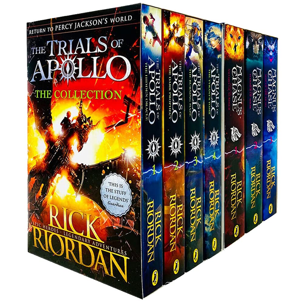 Trials of Apollo & Magnus Chase Series 7 Books Collection Set by Rick Riordan