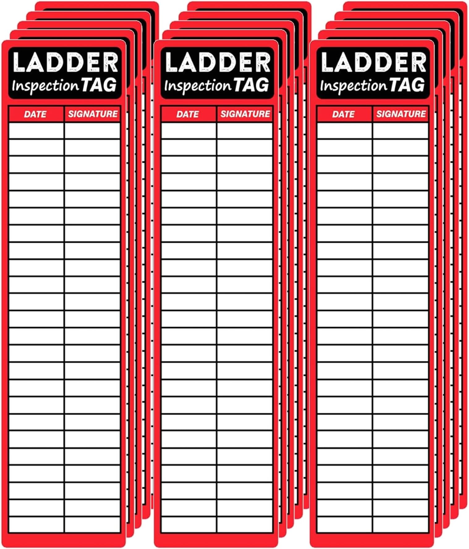 Ladder Inspection Labels 100 Pcs Safety Stickers for Ladders 8.5 x 2 ...