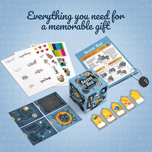 Miniatura 2 de ESC WELT Caja de regalo secreta, embalaje creativo para dinero, cupones y tarjetas de regalo, embalaje único para cumpleaños y más