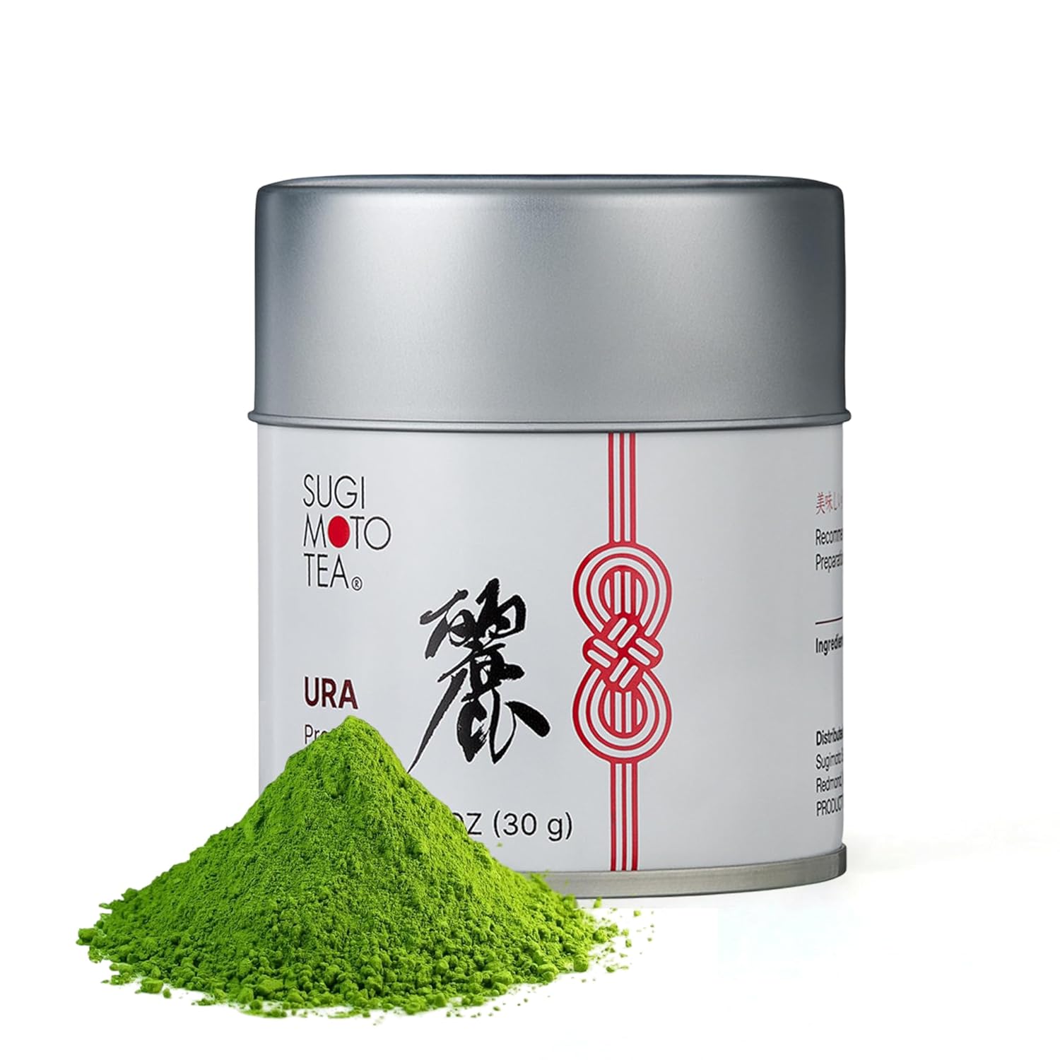 SUGIMOTO TEA Matcha Premium Grade Japanese Matcha Powder "URA" 1.05 oz (30 g)