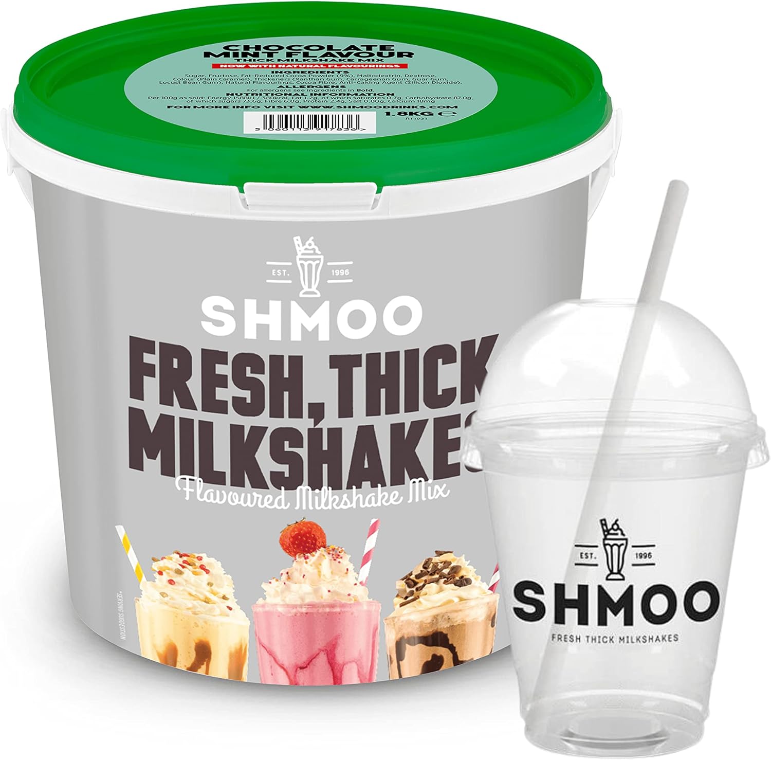 Shmoo Milkshake Mix Chocolate Mint 1.8kg - Shmoo Milkshakes By