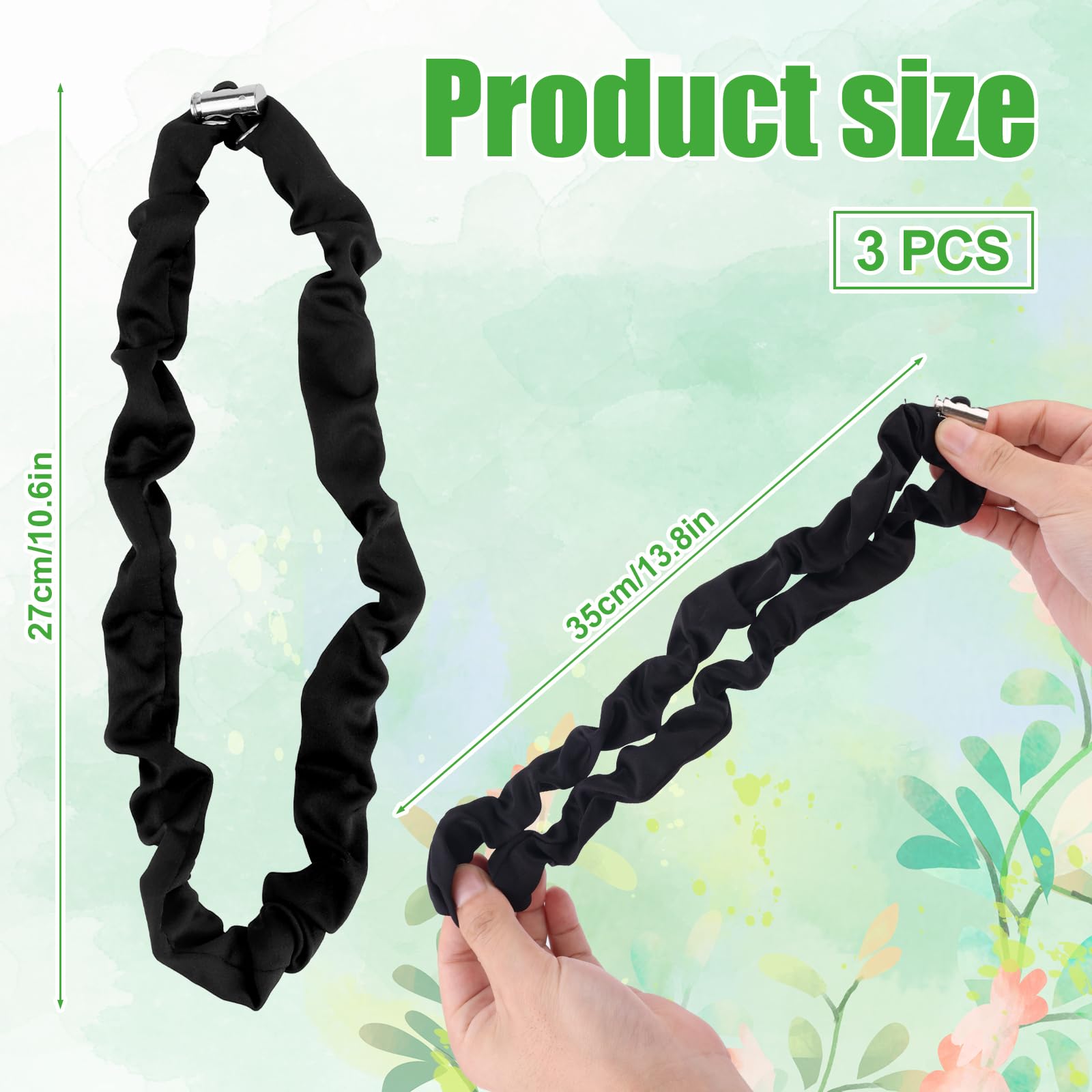 3pcs Adjustable Hair Ties - Image 2