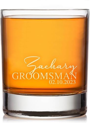 Regalos individuales para padrinos de boda, vasos de whisky personalizados para padrinos de boda, regalos personalizados para propuesta de padrinos