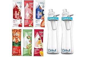 Multi-Pack Cirkul Hydration Water Bottle with Assorted Tea Flavor Cartridges