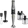 Braun MultiQuick 9 MQ 9187XLI hand mixer – Active PowerDrive technology puree bar and shredding, stamping, mixing and ice breaking, 1200 Watt, blackstainless steel