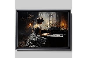 Antique Pianist Painting: Timeless Masterpiece of Victorian Elegance