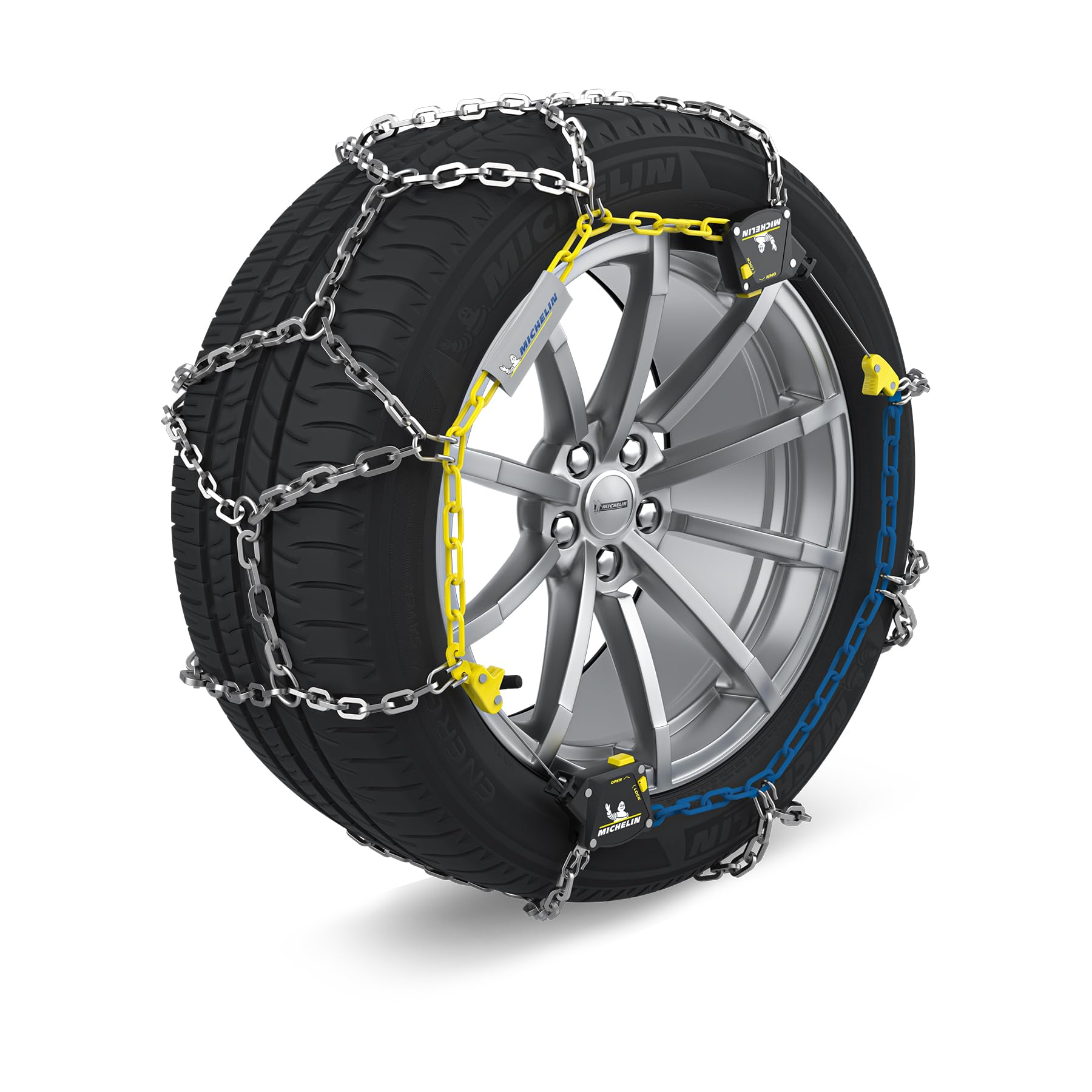 MICHELIN 008468 Cadenas de Nieve EXTREM GRIP Tensión Automática, Especiales para todoterrenos, 4x4, autocaravanas y vehículos utilitarios, N°280