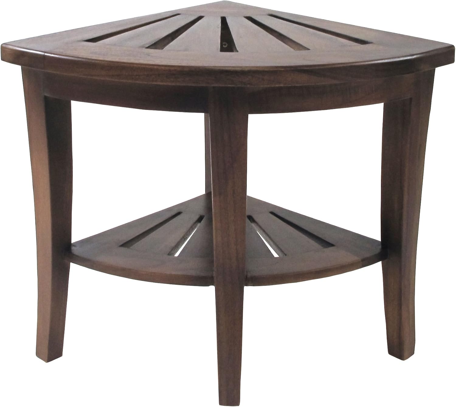 Redmon For Kids Genuine Teak Corner Shower Bench, Wood