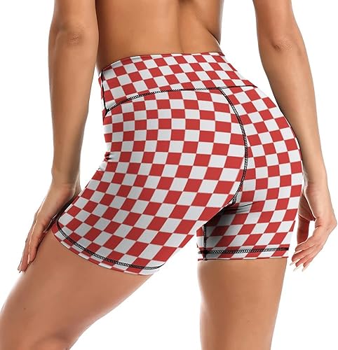 Miniatura 3 de Tadxcjz Pantalones cortos de yoga de cintura alta para mujer, atléticos, correr, entrenamiento