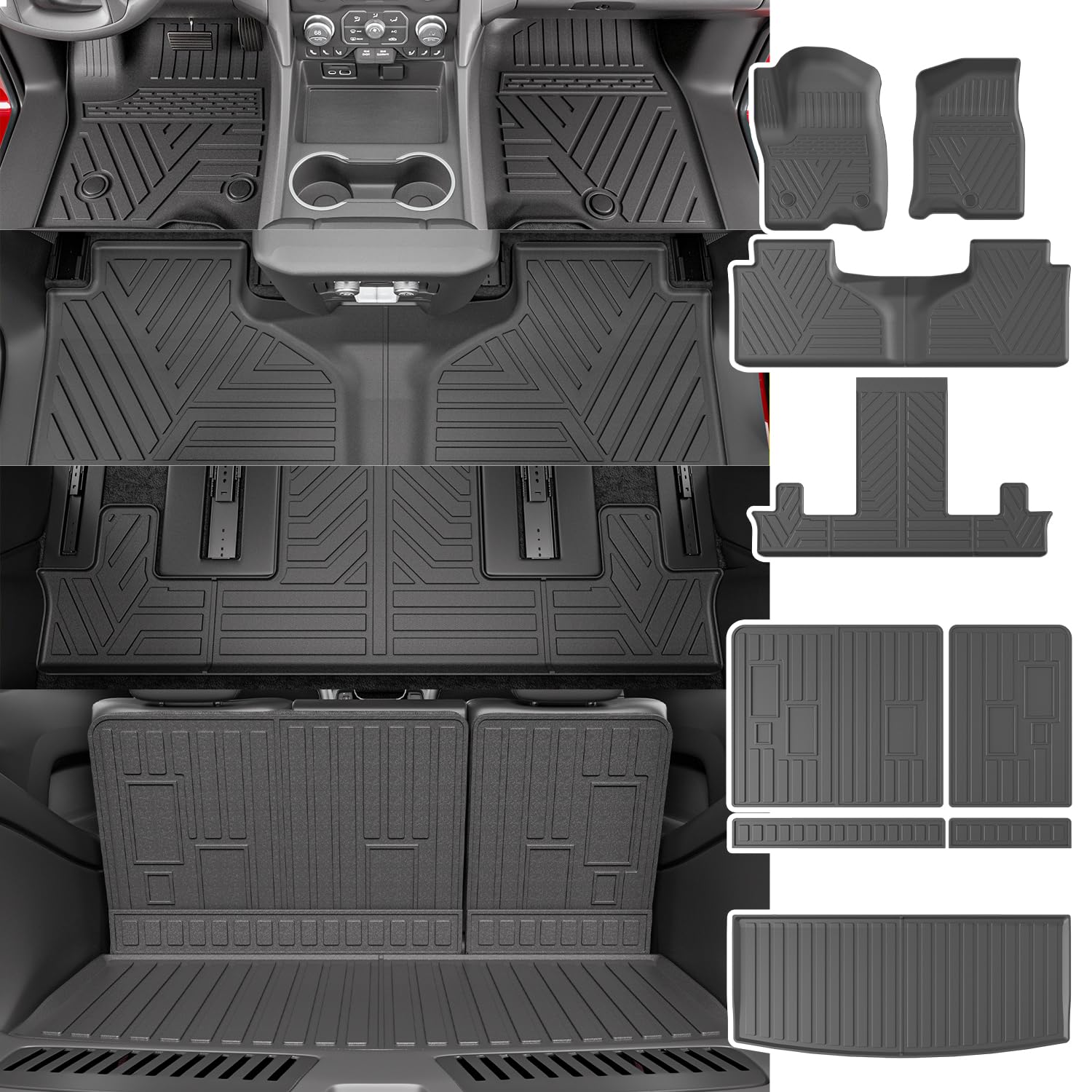 Amazon.com: powoq 7Seat Floor Mat Compatible with 2022-2025