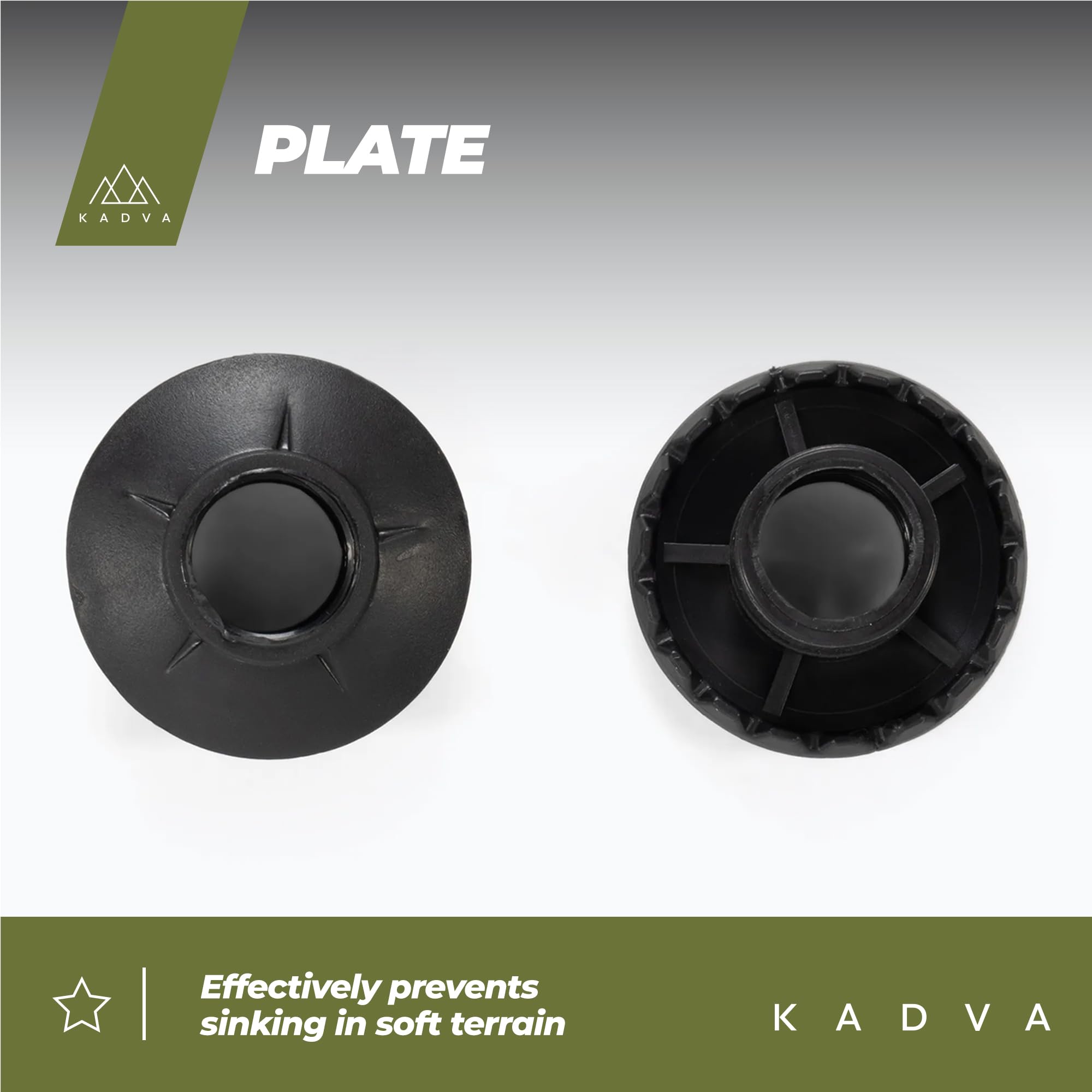 KADVA Bastones de Marcha nórdica Luna Azul, tamaño Ajustable 69 – 135 cm, Sistema de Cierre de Rosca para un Cambio de Longitud Seguro y fácil, Mango de Polipropileno Resistente y Corcho