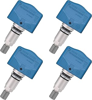 EVERESTWAY TPMS Tire Pressure Monitoring System Sensor 40700-1AA0B 40700-1AA0D Compatible with 2008-2010 Infiniti M35 M45 QX56 Nissan Armada Altima Maxima Frontier Rogue Sentra 315MHZ 4PCS (Blue)
