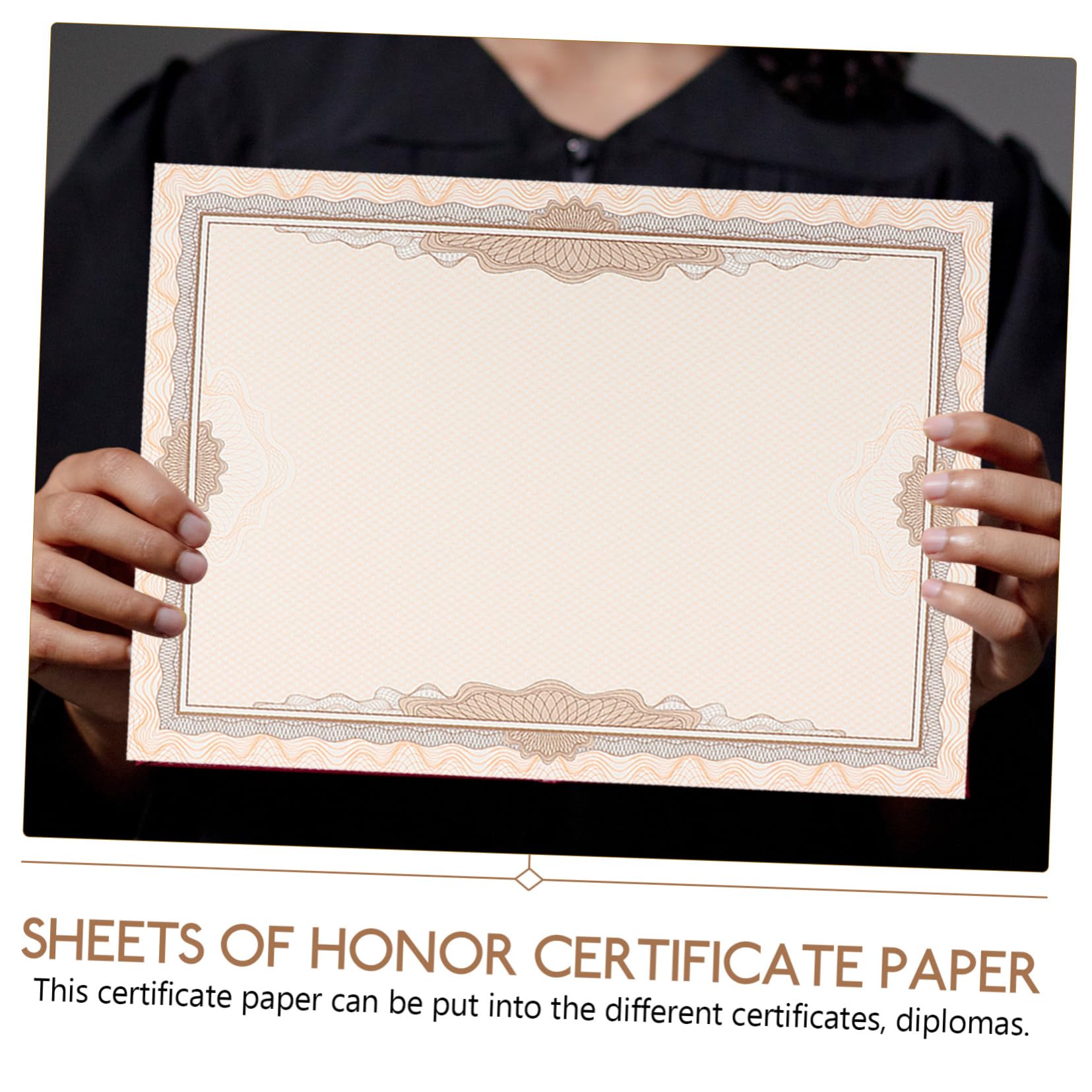 SEWACC Papel Delicado Práctico y Conveniente para Almacenamiento 100 Hojas de Papel para Diplomas de Graduación en white Adecuado para Decoración y Uso en Tienda