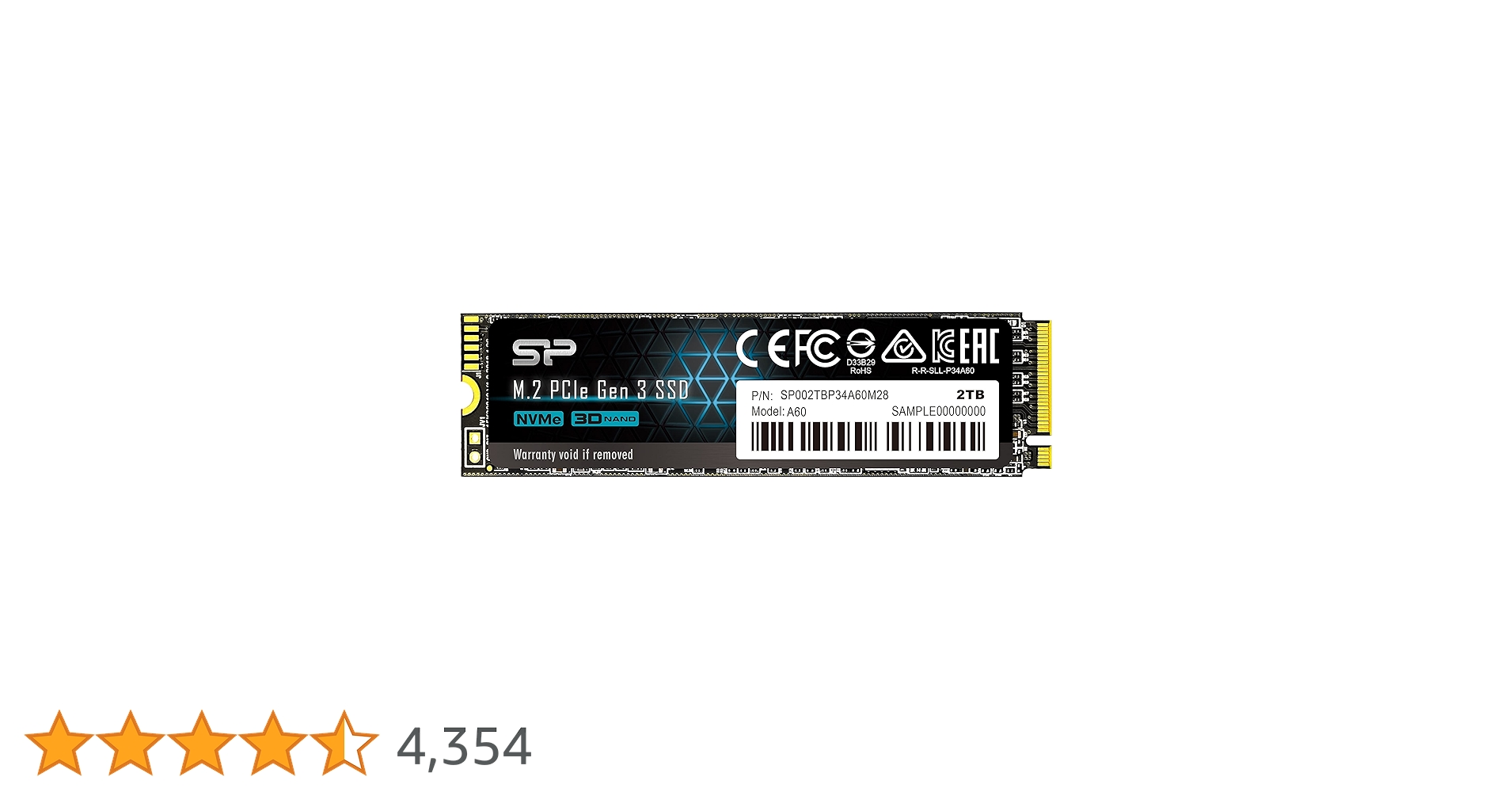未使用　シリコンパワー M.2 2280 NVMe PCIe SSD 2TB Amazon.com: Silicon Power 2TB NVMe M.2 PCIe Gen3x4 2280 SSD
