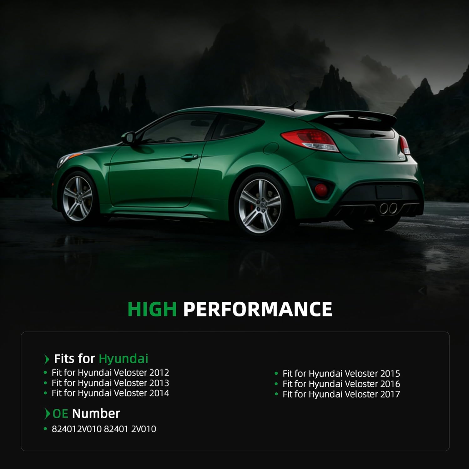 Power Window Regulator 82401-2V010,for Hyundai Veloster 2012-2017,Front Door Power Window Regulator,Front Left Side Electric Window Regulator with Motor,OE 82401 2V010 824012V010