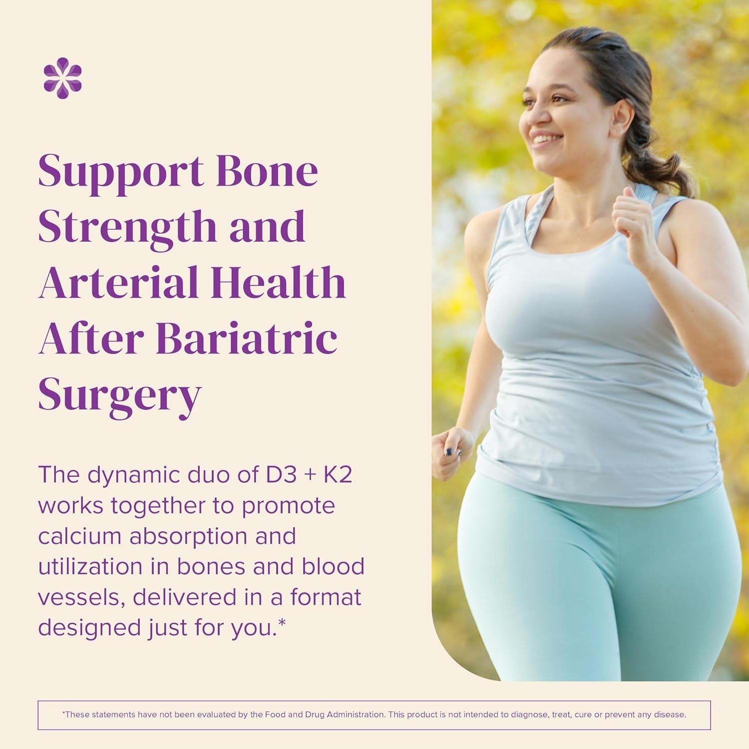 BariMelts Vitamin D3 K2-90 Fast-Dissolving Tablets (3-Month Supply) - Bariatric Vitamins for Women with Vitamin D3 5000 IU and K2 as MK-7, Natural Apple Flavor - Image 5