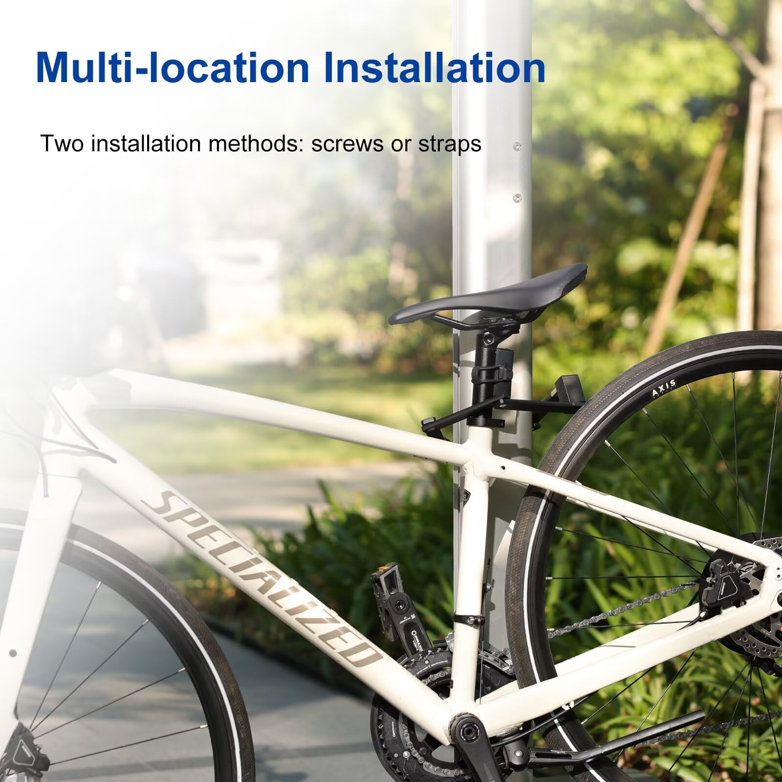 INBIKE Fahrradschloss Faltschloss Zahlenschloss e Roller Schloss Kinder Bike E-scooter Lock Zubehör Kettenschloss Fahrrad mit Schlüssel Geeignet für Elektroroller 830 Sport & Freizeit