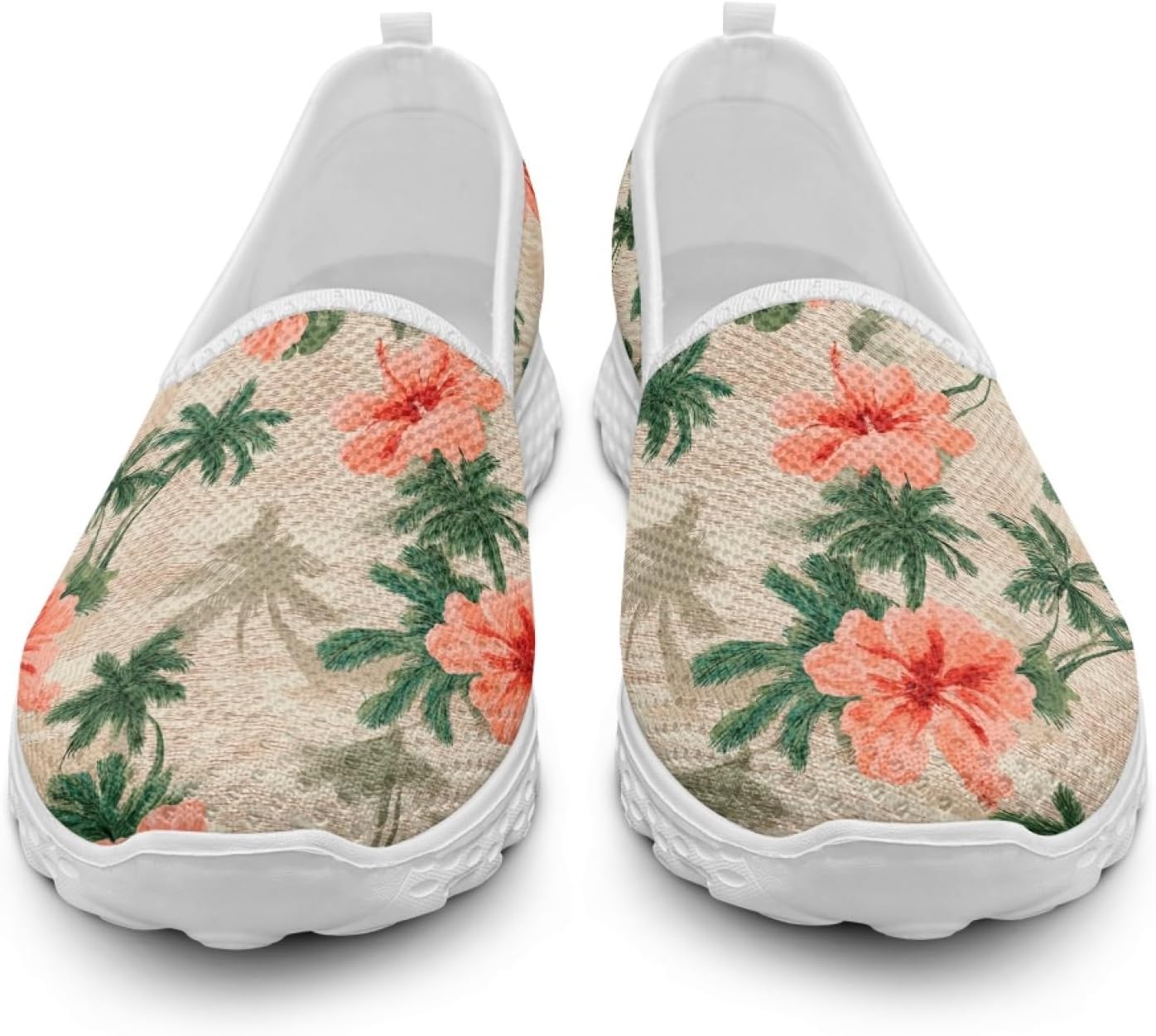 Floral Lightweight Comfortable Walking Shoes Women No Laces Slip On Flat Women Summer Shoes for Work Office Casual Trendy Beach Vacation Mesh Breathable Loafer 2025 - Image 3