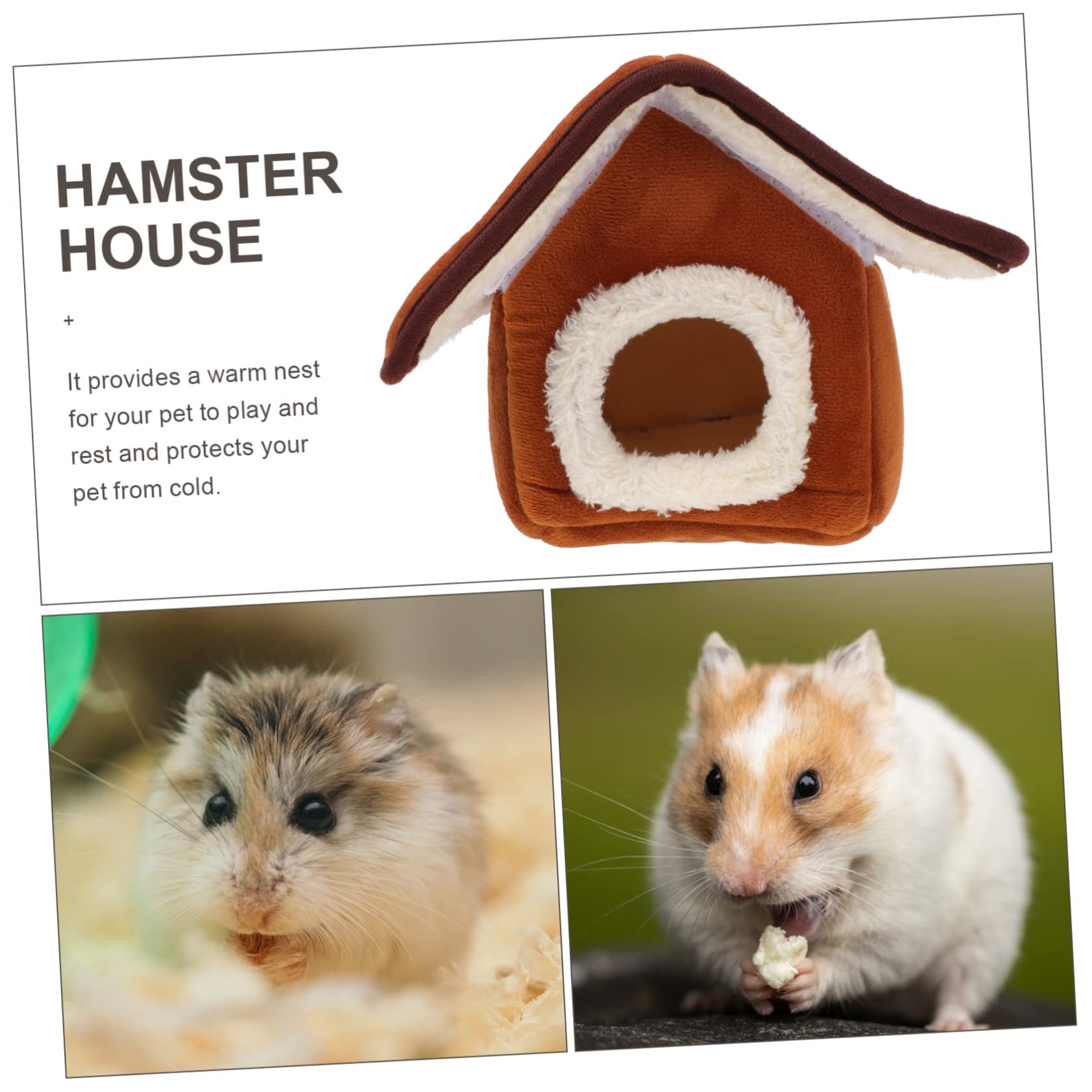 POPETPOP 2 STK Baumwollnest Für Kleine Haustiere Kuschelhüttenzelt Warmer Hamsterkäfig Hamster Lebensraum Bett Rattenhaus Hamsterversteck Hamsterbett Baumwolle Haustierzubehör Kleine Tiere