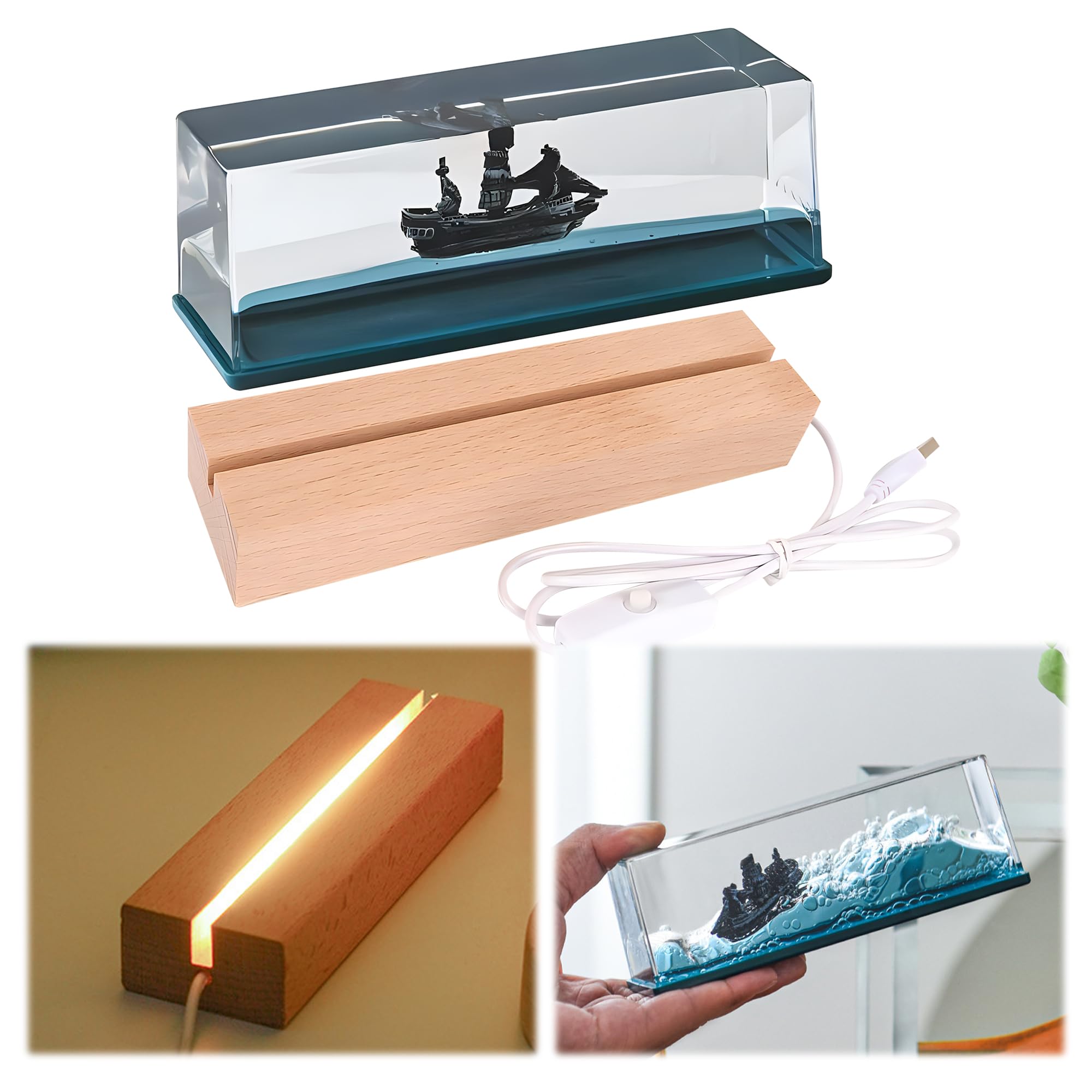 液体オブジェ Amazon.co.jp: AAGWW クルーズ船 フルイドドリフトボトル