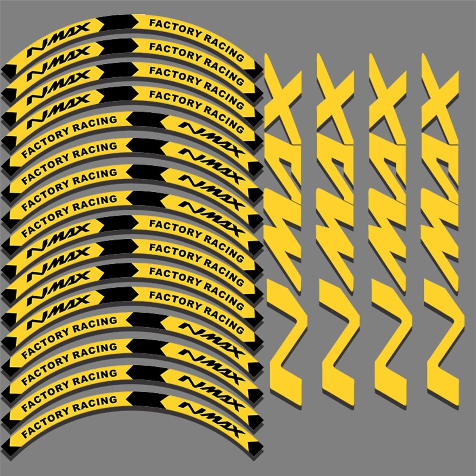 Motorcycle Wheel Sticker Rim Decals for Yamaha Nmax 125 155 2021 2020 Wheel Rim Sticker