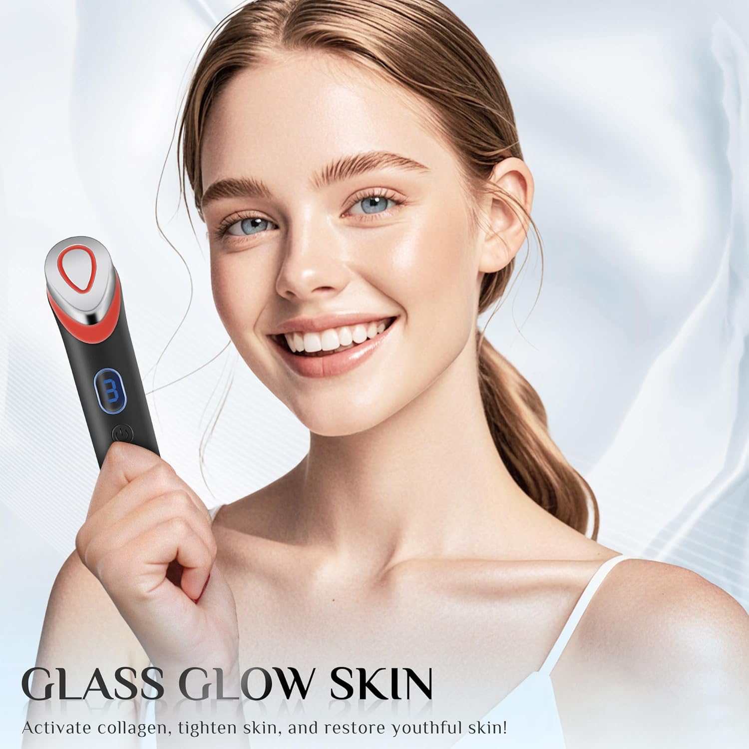 7-in-1 Face Massager Tool with 7 Light,Therapy for Face,Neck,Body,Wrinkle Reduction Device with Enhanced Absorption - Image 7