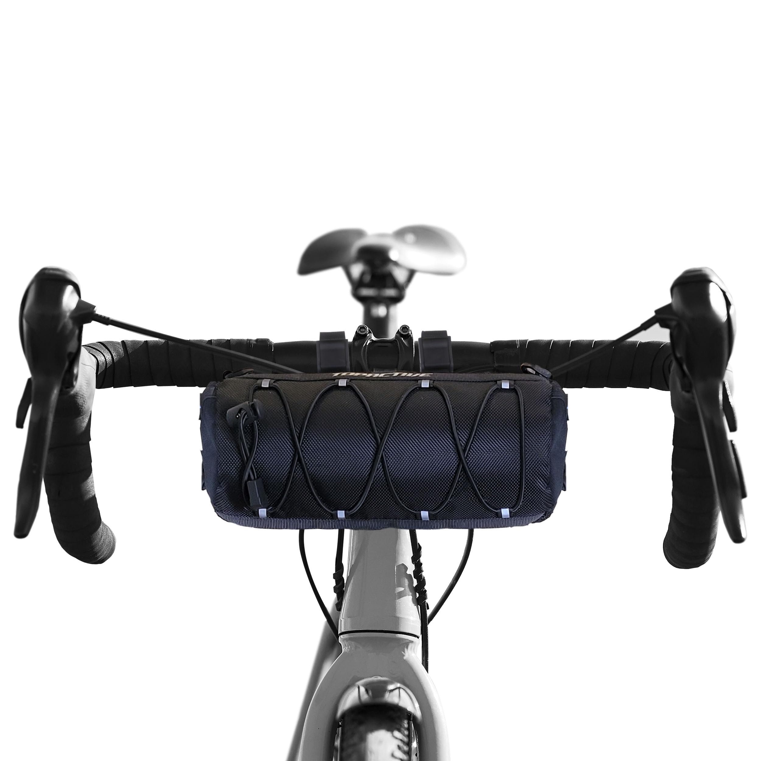 Fahrrad-Lenkertasche, Rucksack für Gravel Bikepacking, wasserdicht, für Radfahren, Aufbewahrung (schwarz)