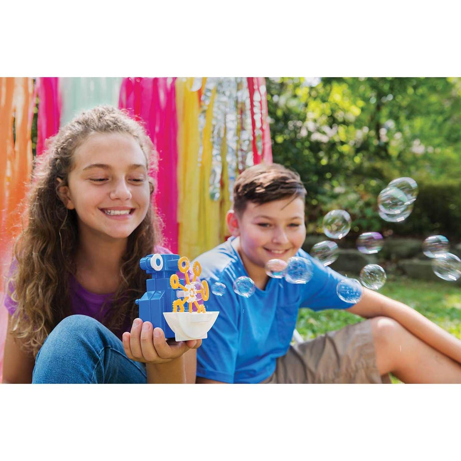 4M 00-03423 Robot Spara-Bolle, Gioco Educativo STEM per Bambini | Costruisci un Robot che Fa le Bolle di Sapone | Multicolore