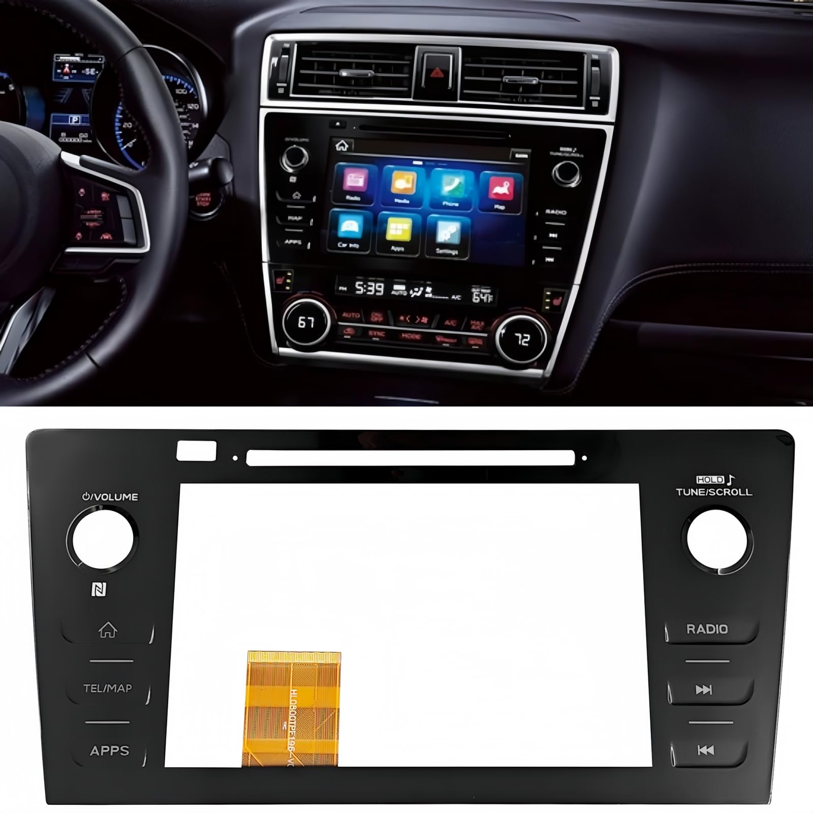 Photo 1 of DanVard 86471AL65A Touch Screen for Subaru Legacy Outback 2018-2019