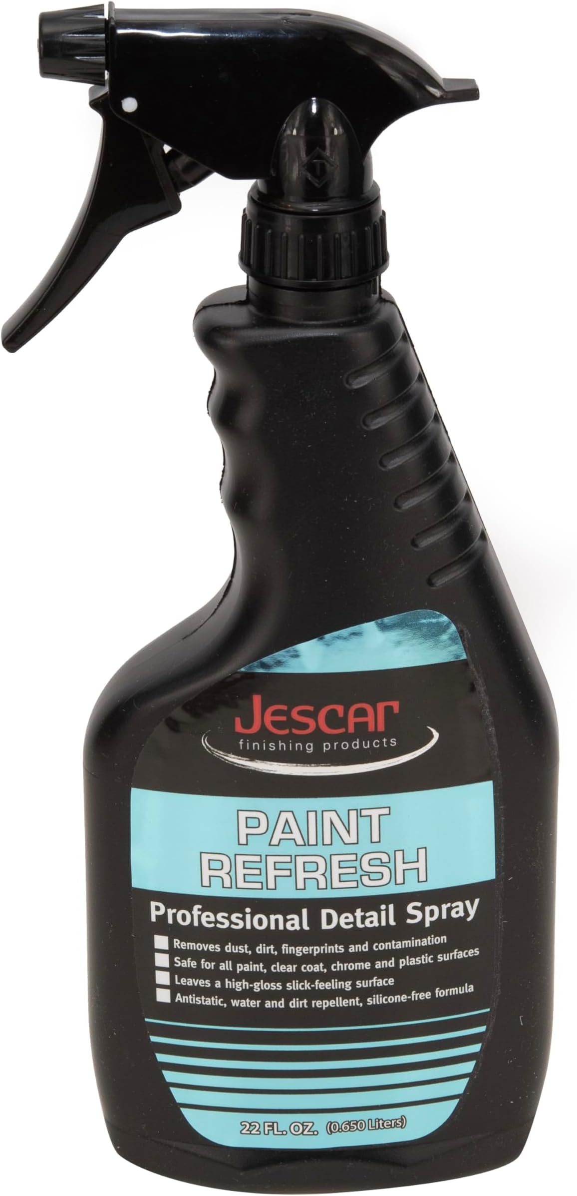 Jescar Paint Refresh Detail Spray - 22oz - Quick Detailer, Spray On Wipe Off, Dust and Fingerprint Remover, High-Gloss Finish, Streak-Free Formula, Instant Shine