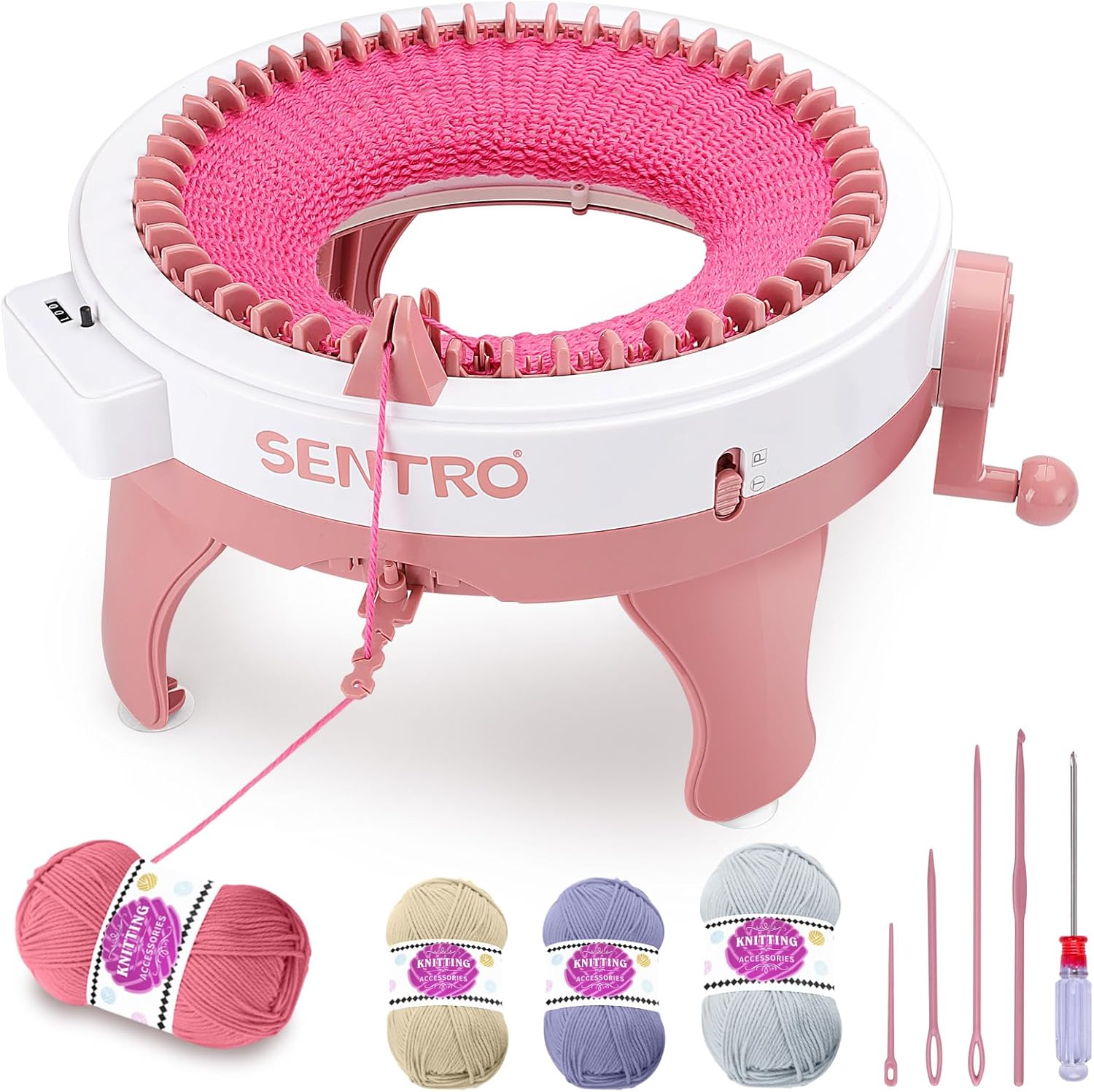 48 Needles Knitting Machine, Knitting Looms with Row Counter, T/P 2