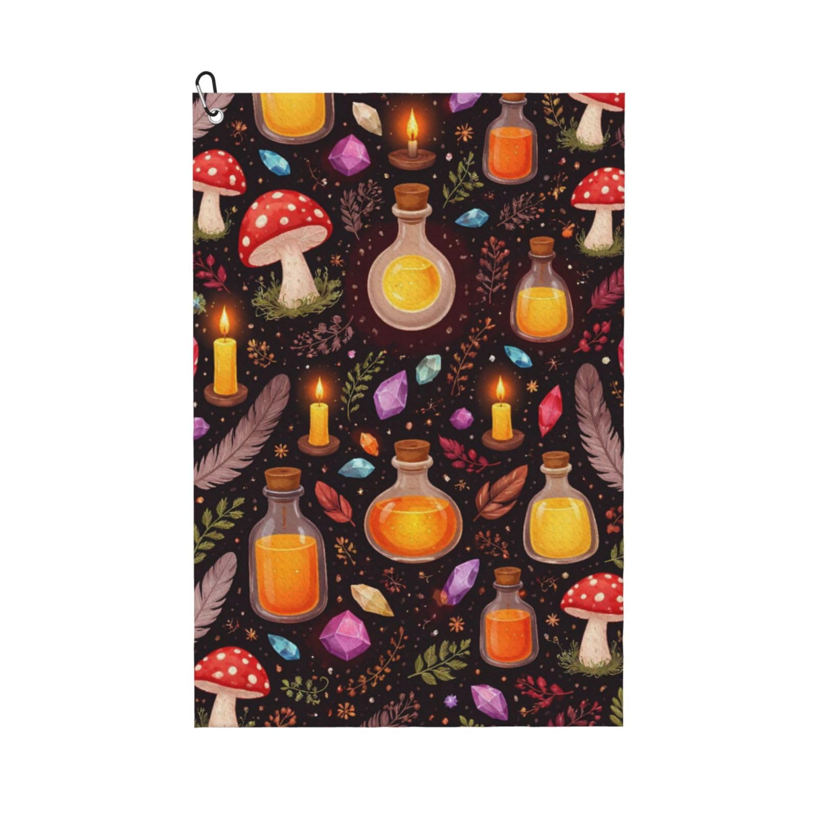 BSDFGSDD Witch Witchy Goth Mushrooms Golf Towel 24 x 16 inches