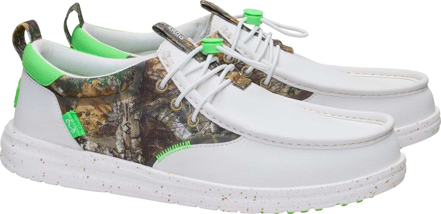HEYDUDE Men's Realtree Edge Wally Slip On Golf Shoe | Spikeless Traction