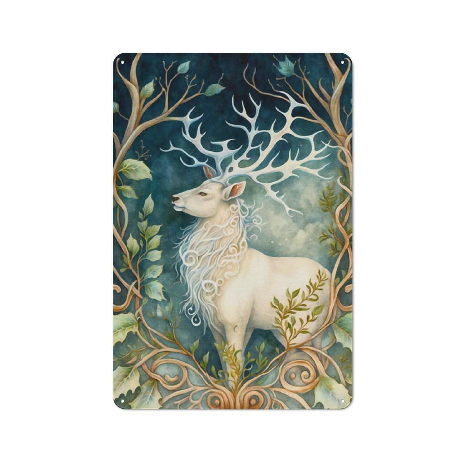 Junmoney The Reindeer Vintage Metal Wall Sign 30X20cm For Garage Or Workshop, For Metal Sign Collectors, For Garage And Workshop Walls