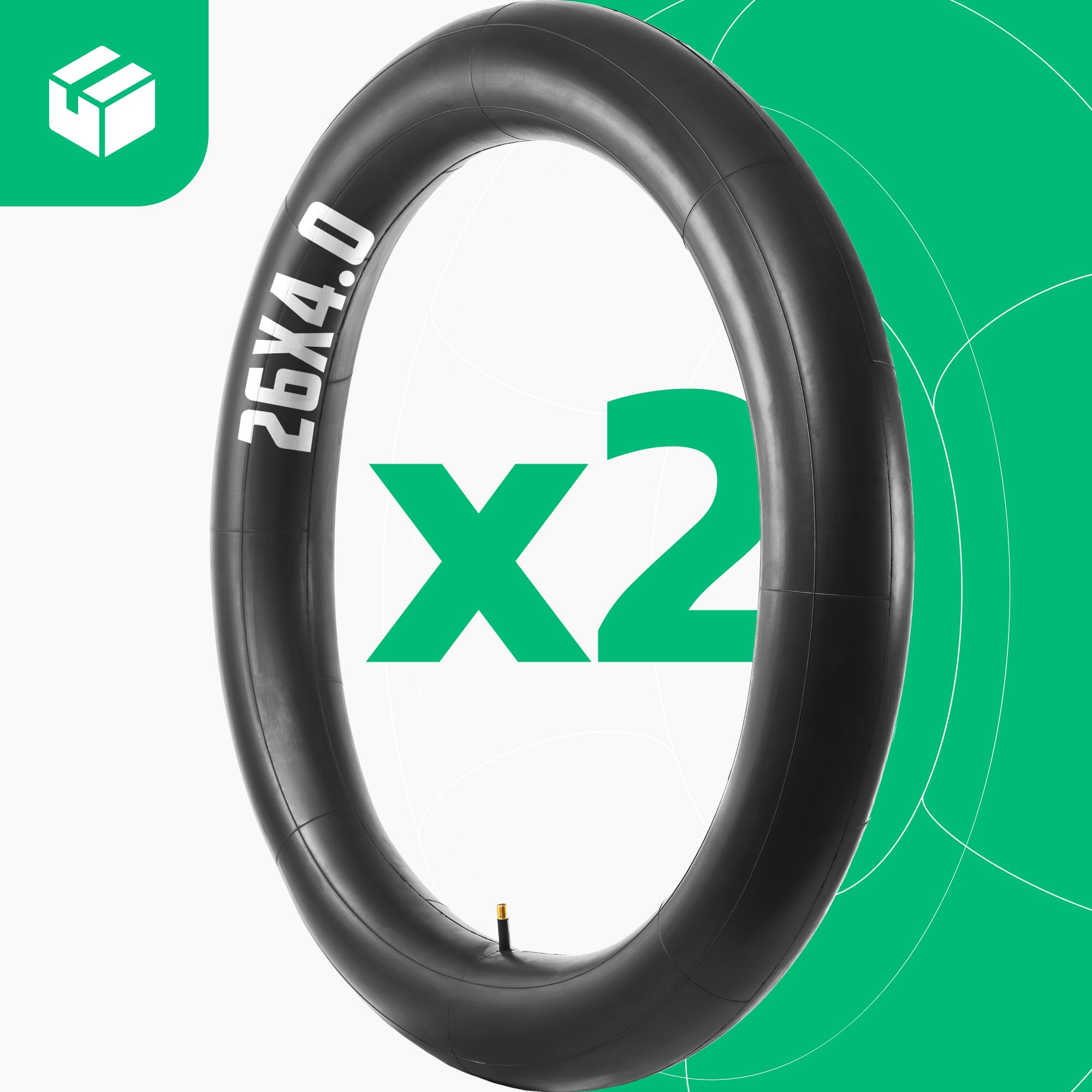 Camere D'Aria 26x4 Per Fat Bike - 2 Pezzi Con Valvola Schrader - Foto 4