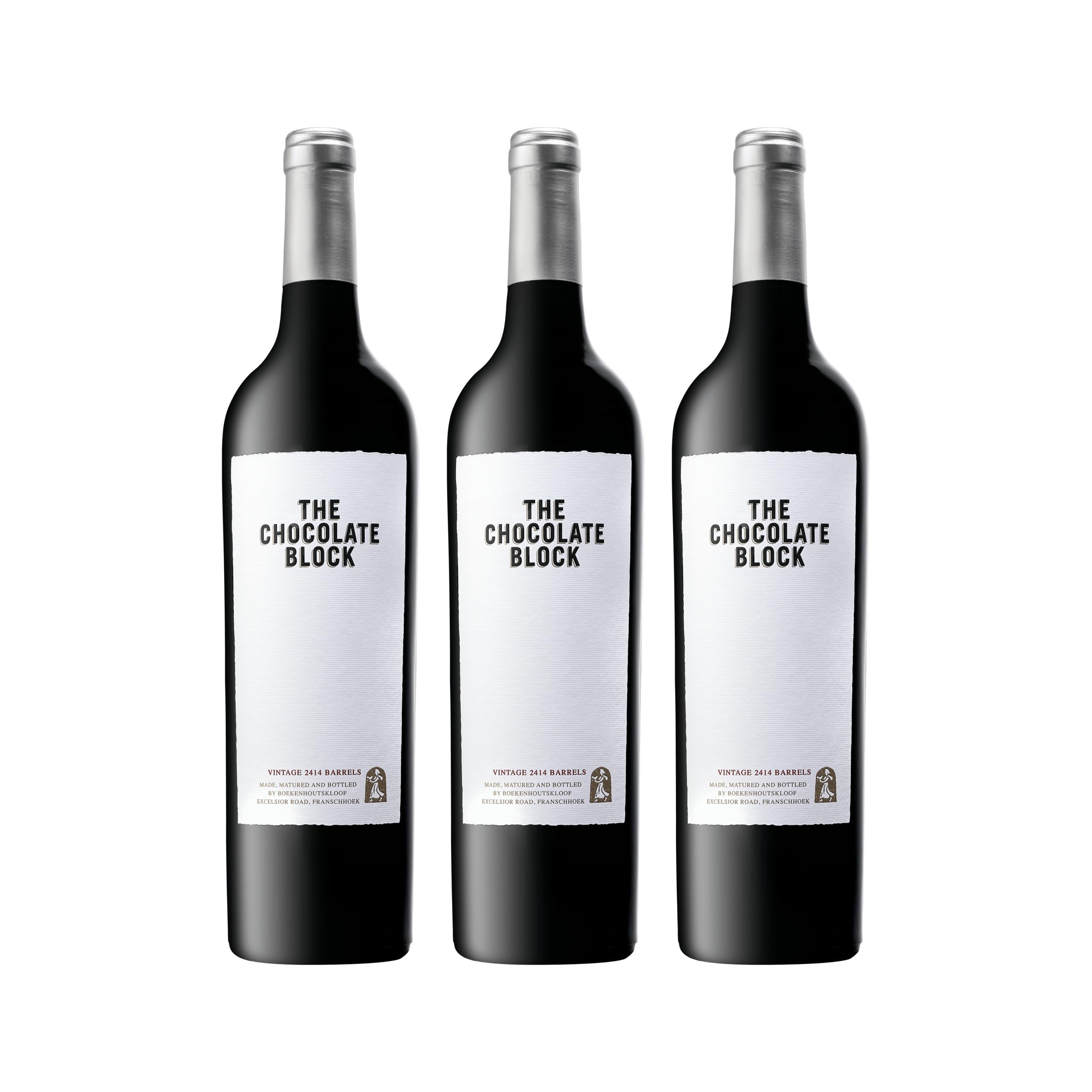 Boekenhoutskloof Chocolate Block Rotwein Wein Cuvée trocken Swartland Südafrika Inkl FeinWert E-Book (3 Flaschen)