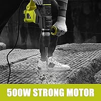 Vista 3 de DEWINNER Taladro de martillo giratorio de alta resistencia SDS-Plus de 1-14 pulgadas, embrague de seguridad, 4 funciones con control de vibración