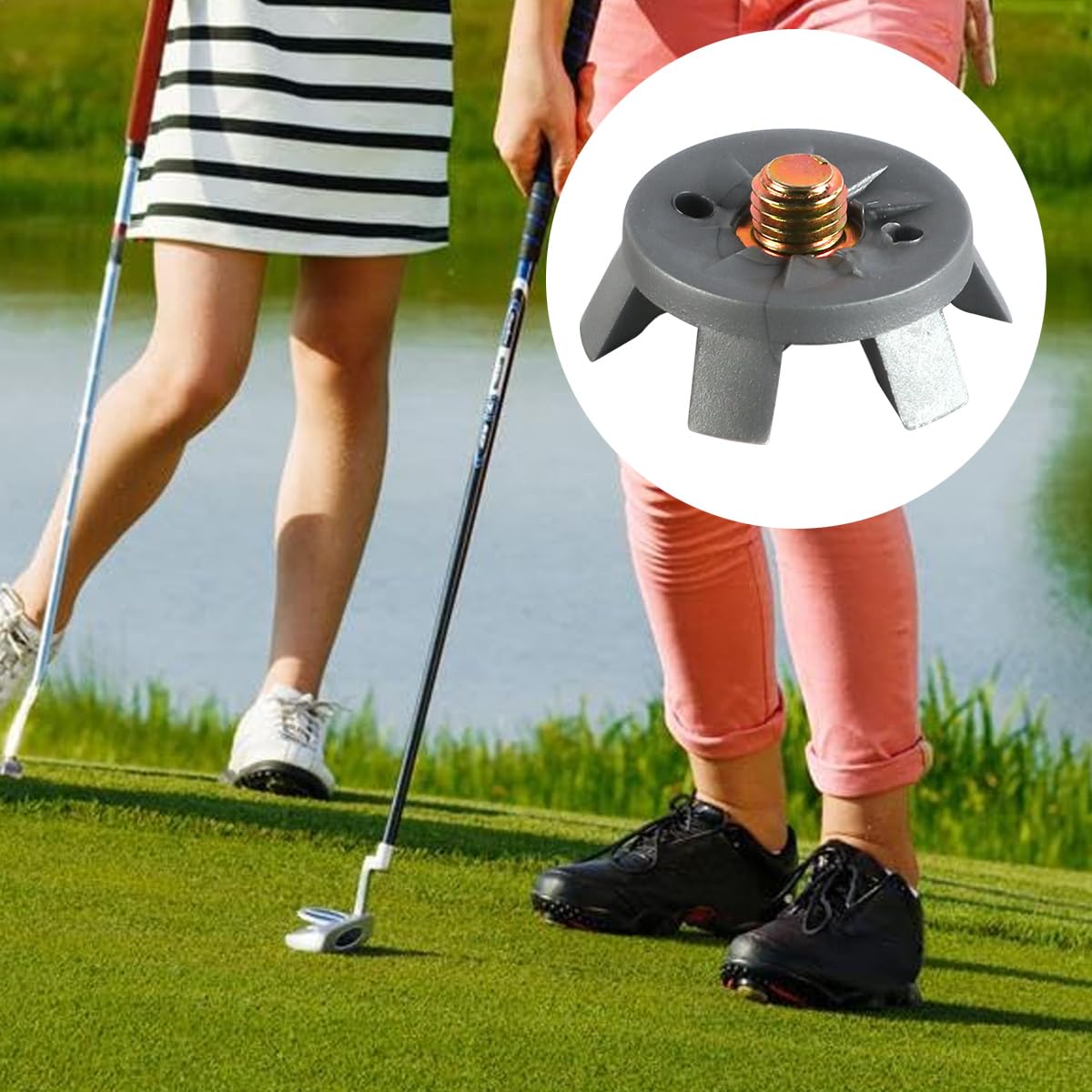 20 Pezzi Scarpe da Golf Tacchetti Neri Tacchetti da Golf Tacchetti da Golf per Qualsiasi Scarpa Golfisti Amanti del Golf Tacchetti intercambiabili da Golf Antiscivolo per campi da Golf