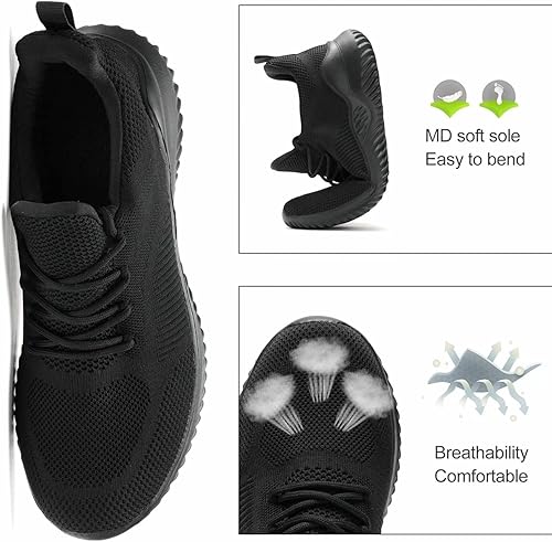 Miniatura 6 de Zapatos de correr antideslizantes para hombre, ultraligeros, transpirables, informales, para caminar, a la moda, de malla, para entrenamiento,
