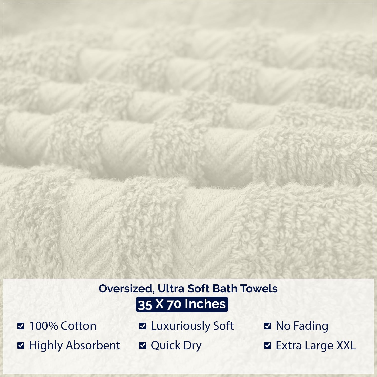DAN RIVER Juego de 2 toallas de baño de 550 g/m², ultra suaves y altamente absorbentes, 100% algodón, toallas de baño grandes para baño, hogar, hotel, spa, playa, piscina, gimnasio, 35 x 70 pulgadas