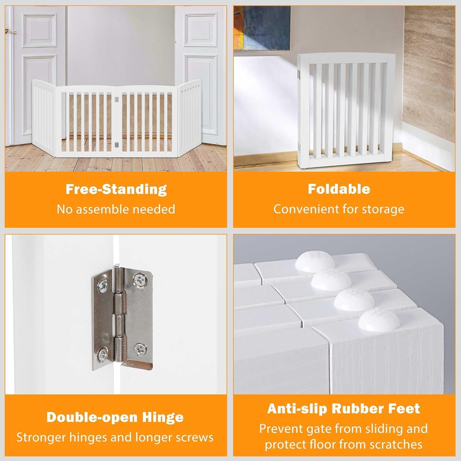 24 Inch Freestanding Indoor Retractable Dog Gate Pet Honduras Ubuy