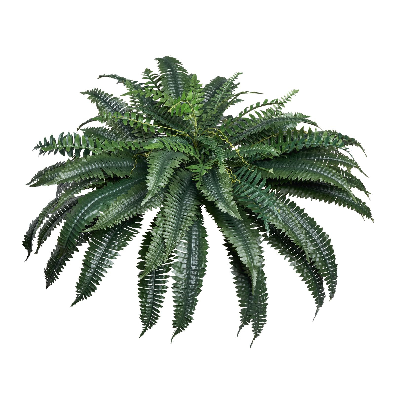 VEVOR Helechos Artificiales de Plástico, Diámetro Natural de 100-119 cm, Decoración de Pared con 88 Ramas, para Casa, Oficina y Exterior, Maceta no Incluida, 720 x 250 x 250 mm, Verde, 1 Pieza