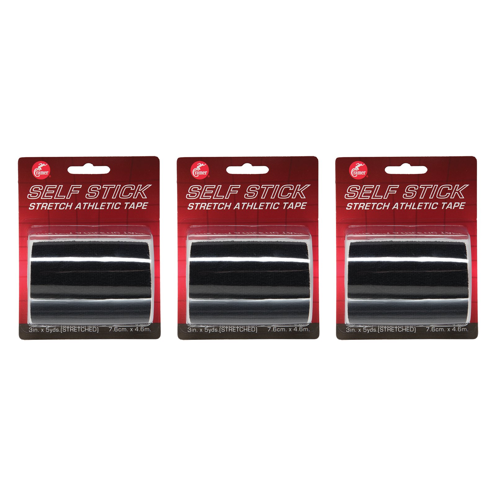 Cramer Eco-Flex Self-Stick Stretch Tape, Cohesive Tape, Flexible Elastic Sports Tape, Athletic Training Room Supplies, Easy Tear & Self-Adherent Bandage Wrap, Single 5 Yard Roll, Compression Tape